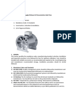 Axial & Jet Fans Specification