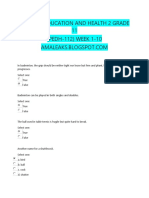 (AMALEAKS - BLOGSPOT.COM) Physical Education and Health 2 (PEDH-112) Grade 11 Week 1-10