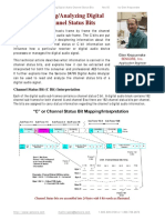Understanding Digital Audio Channel Status Bits