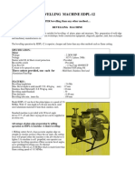 Bevelling Machine Spec