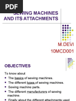 Sewing Machines and Its Attachments: M.Devi 10MCD001