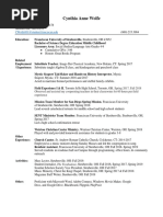 Cynthia Wolfe Resume