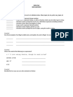 (7 Points) : ISC3U Test Unit 4 and Unit 5 Part A