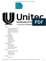 Study Graduate Diploma in Computing - Programme - Unitec