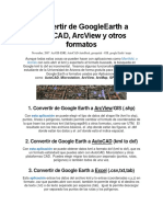 De Google Earth A Autocad