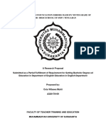 An Analysis of Students Pronounciation Errors Made by Ninth Grade of Junior High School 1 Tengaran