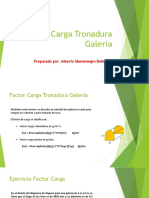 Factor Carga Tronadura Galería Mineria