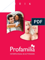 Informe Profamilia 2016 Version Marzo 16