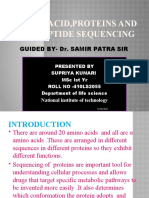 Amino Acid, Proteins and Peptide Sequencing