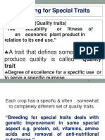 LSS Breeding For Quality Traits