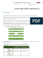 Cost Records and Cost Audit Under Companies Act, 2013