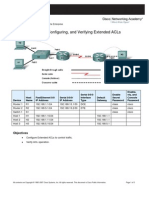 Lab For Extended Acls