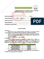 Inventario para La Identificación de Los Niños As PDF