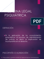 Medicina Legal Psiquiátrica