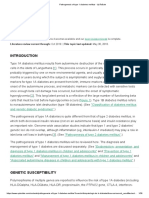 Pathogenesis of Type 1 Diabetes Mellitus