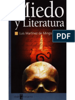 Luis MArtinez de Mingo Miedo Y Literatura PDF