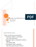 Microsoft PowerPoint - Clauses and Sentence Structure