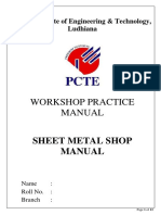 Sheet Metal Shop Manual