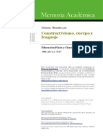 Constructivismo Cuerpo Lenguaje Crisorio PDF