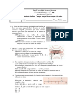 Ficha de Trabalho - Campo Magnético e Campo Eléctrico