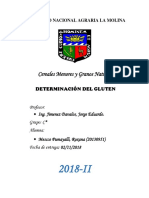 Informe de Determinacion de Gluten