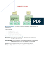 Exogenic and Endogenic Processes Notes