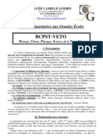 Documentation BCPST Veto 2010 2011