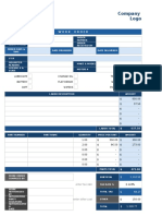 IC Automotive Work Order Template