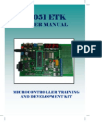 User Manual 8051 Training Kit