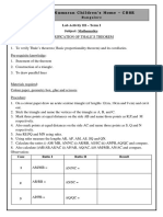 Thales Theorem Practice Problems