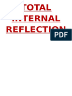 Total Internal Reflection