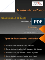 Tipos de Transmissão de Dados