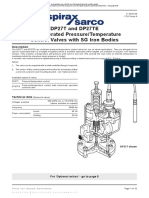 DP27T and DP27TE Pilot Operated Pressure Temperature Control Valves With SG Iron Bodies