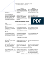 A Comparison of Passive, Assertive, and Aggressive Behaviours PDF