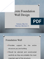 Concrete Foundation Wall Design