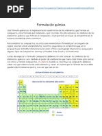 Formulación Química