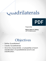 Classification and Characteristic of Quadrilaterals