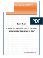 Tema 29 - Registro Civil I PDF