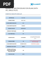 BOEING 737 Checklist