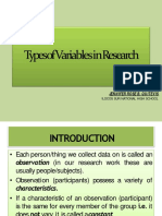 Types of Variables