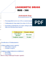 Cholinomimetic Drugs: (Parasympathomimetic Drug