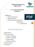 Présentation Cession de Fonds de Commerce