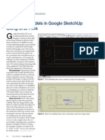 Create 3-D Models in Google Sketchup Using Cad Files: Quality Assurance