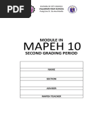 MAPEH 10 Module 2nd Grading Period