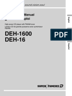 Pioneer Operation Manual - DeH-P1600