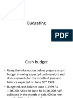 Budgeting