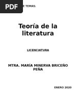 Temas Teoría de La Literatura