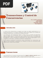 Transacciones y Control de Concurrencias