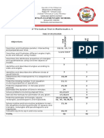 Math 4 3rd QTR Periodical Test With TOS