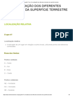 Geografia 7º Ano - A Localização Dos Diferentes Elementos Da Superfície Terrestre PDF